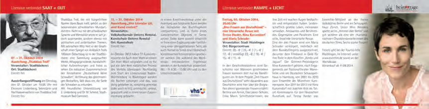 Grafik 31. Baden Württembergische Literaturtage in Waiblingen